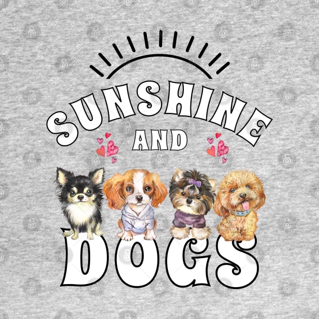 Sunshine and Dogs-Puppies and Sunshine by THE Dog Designs